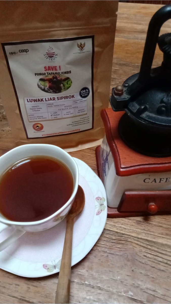 Happy Coffee Day 2021
#indonesiacoffeetraceability
#indonesianspecialtycoffee🇲🇨
#indonesiancoffee🇮🇩
#sipirockcoffee
#kopiluwakliarsipirok
#kopiluwak
#specialtycoffeeexpo
#specialtycoffeeroaster
#koleksiKOPIJUARA
#saveorangutanTapanuli
#savePONGOTAPANULIENSIS
#orangutan