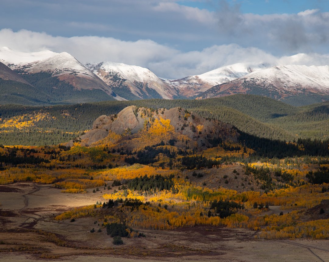 LaurenCBS4's tweet photo. Fresh snow and fall colors! Steve Gregg hiked part of the Colorado Trail near Kenosha Pass to capture this beauty! Stunning! #cowx #fallcolors https://t.co/n7zp9ZmXvb