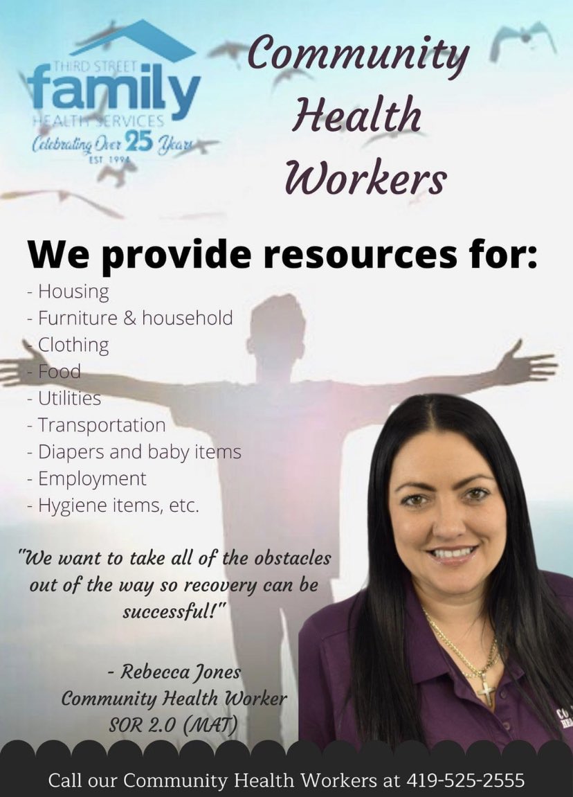 FamilyThird's tweet photo. Our Community Health Workers help you with a wide variety of services.
Our providers can help you find the perfect treatment place to attend. We can get you going with a provider for your MAT needs, Primary Care, Dental, Behavioral Health, OB/GYN, and Podiatry needs. https://t.co/QGliQzDCyM