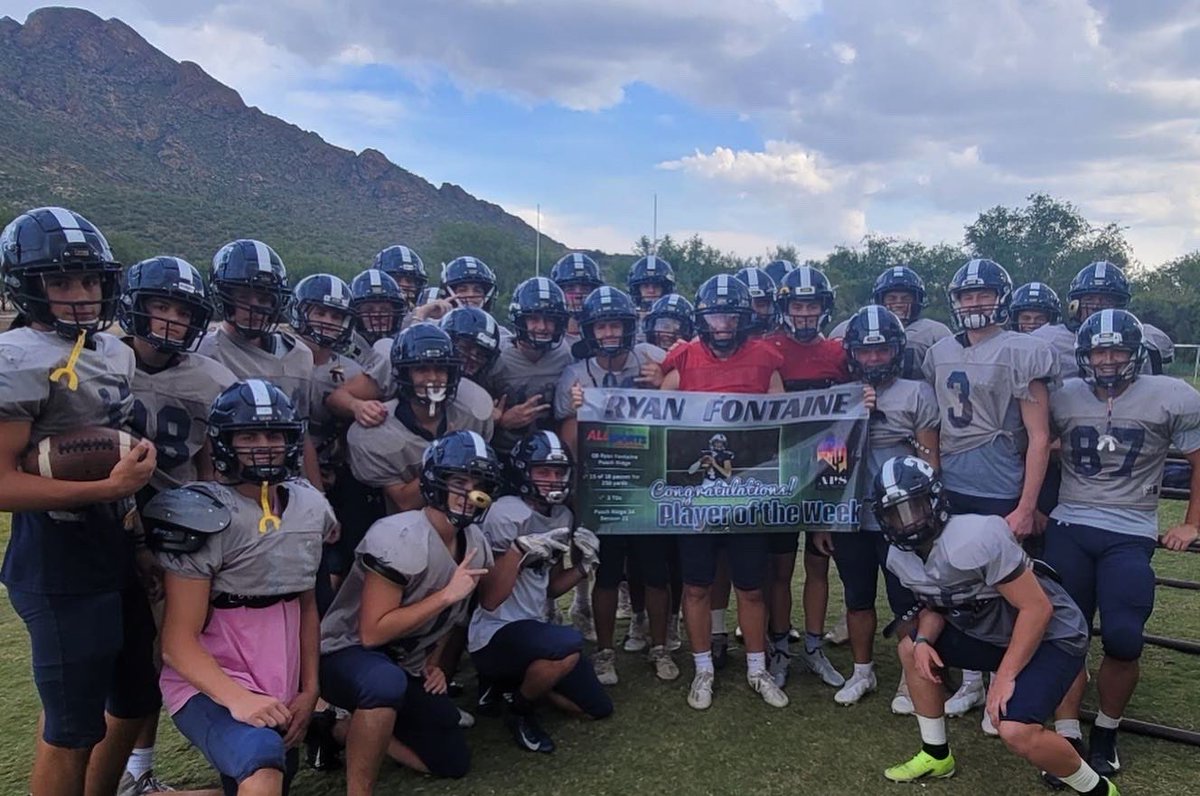 Big thank you to <a href="/AllSportsTucson/">AllSportsTucson.com</a> for my Arizona Player of the week banner! Glory to God and big shoutout to my teammates giving me opportunity to win this award! <a href="/AndyMorales8/">Andy Morales</a> <a href="/JavierJMorales/">Javier Morales</a> <a href="/PRCAFootball/">Pusch Ridge Football</a> <a href="/SOAZFootball/">Southern Arizona Football</a> <a href="/gridironarizona/">Gridiron Arizona</a> <a href="/kentMiddleton5/">kent Middleton</a> <a href="/PrepRedzoneAZ/">Prep Redzone Arizona</a>