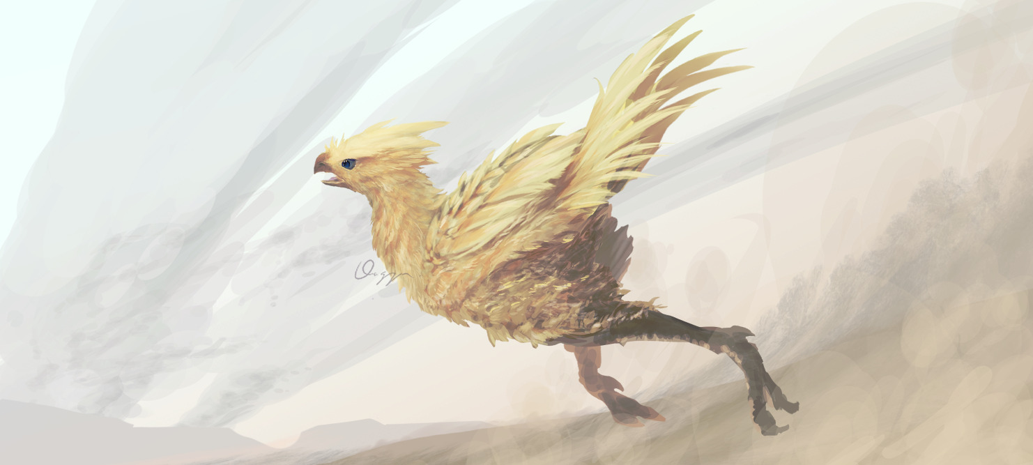 応魚 浮き沈み 走るチョコボ描きました Illustraion イラスト Fanart ファイナルファンタジー Finalfantasy チョコボ T Co Jg8sxsj3uu Twitter