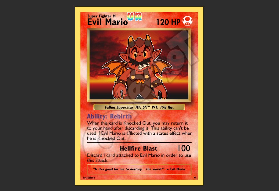 GamerlotEntmt's tweet image. A good look at the Klaptrap sticker and Evil Mario himself as a trading card! Both arriving next month alongside with King K. Rool trading card.

#DonkeyKong #Mario #TCG