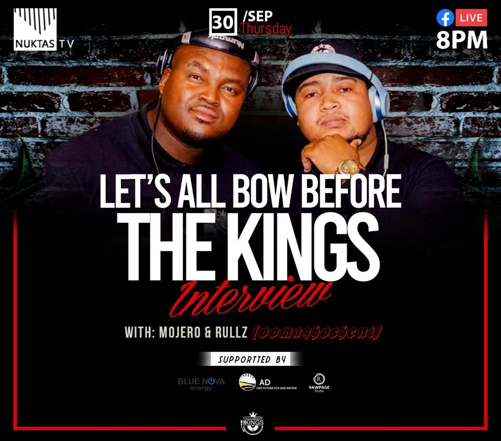 TheKings_ZA's tweet photo. Tonight we will be live on Nuktas TV...... 🙌🏼🙌🏼
#TheKings👑
#NuktasTV 
#RawpageStudio https://t.co/5e8aS3hZTn