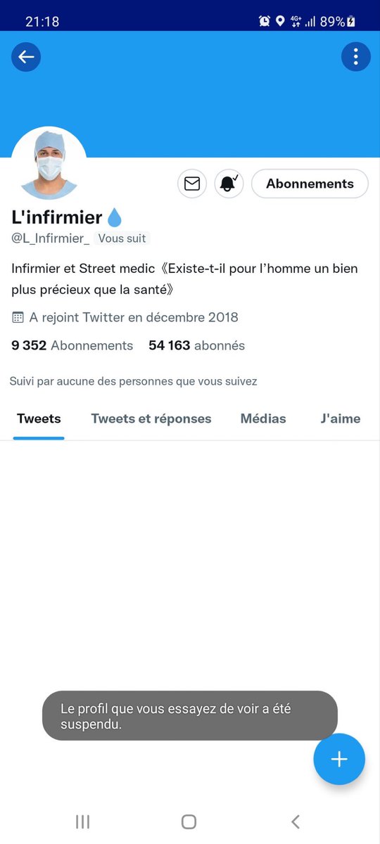 Un autre gros compte suspendu!😳

Ça va s’arrêter où cette censure massive?😱

RT si tu penses qu’on vit dans une dictature En Marche!😡