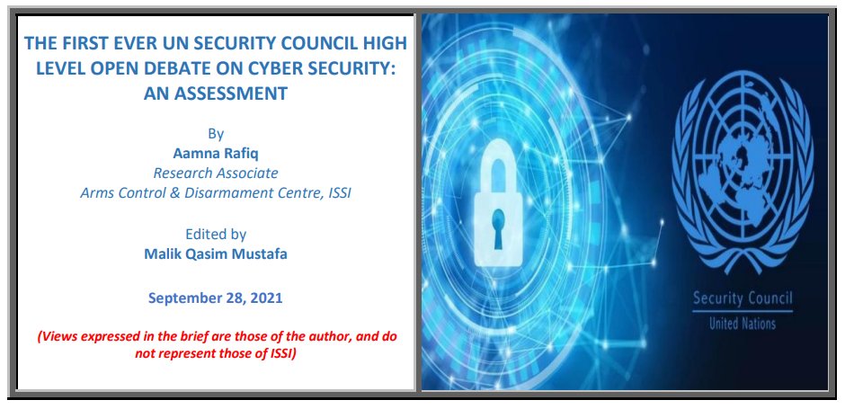 ACDC_ISSI's tweet photo. "#Pakistan attaches great importance to the
issue of #cybersecurity and the UN’s role as a key platform. It views #cybertechnologies as a driver of #social &amp; #economic @prosperity &amp; #growth," writes, @AamnaRafiq RA @ACDC_ISSI.
@mqasimmustafa
@ISSIslamabad 
https://t.co/l76FNVd7t9 https://t.co/tkCvX1S3ea