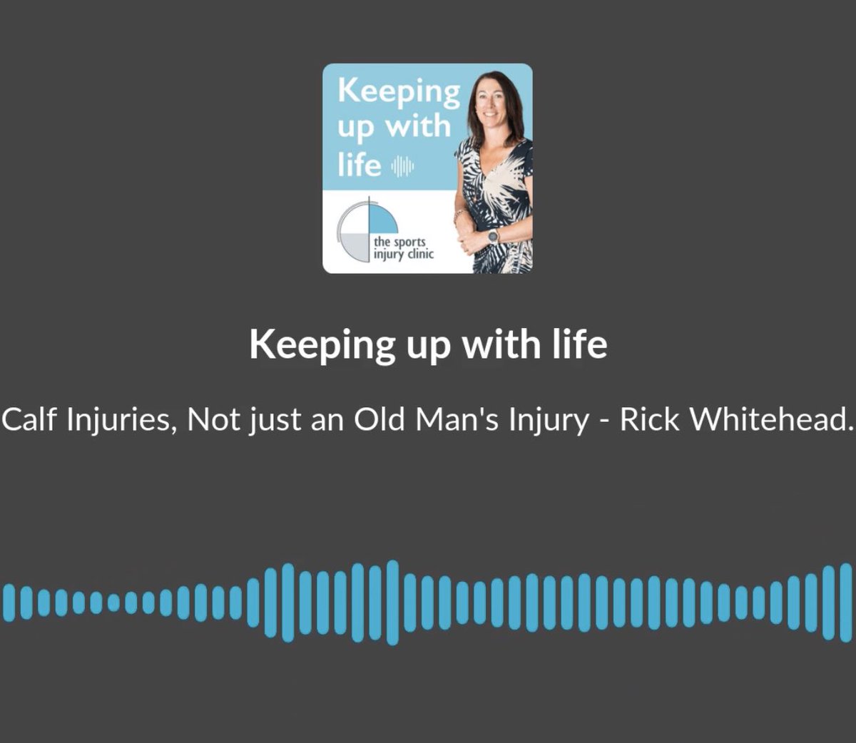 TSICPeninsula's tweet image. In this Episode Pippa Hanson talks with Physiotherapist, Rick Whitehead, about calf injuries, how and why they occur, how to manage them and how they are not just an old man's injury.
 
Listen here: buzzsprout.com/1610626/9145477 

#TSICPodcast #TSICPeninsula #KeepingUpWithLife