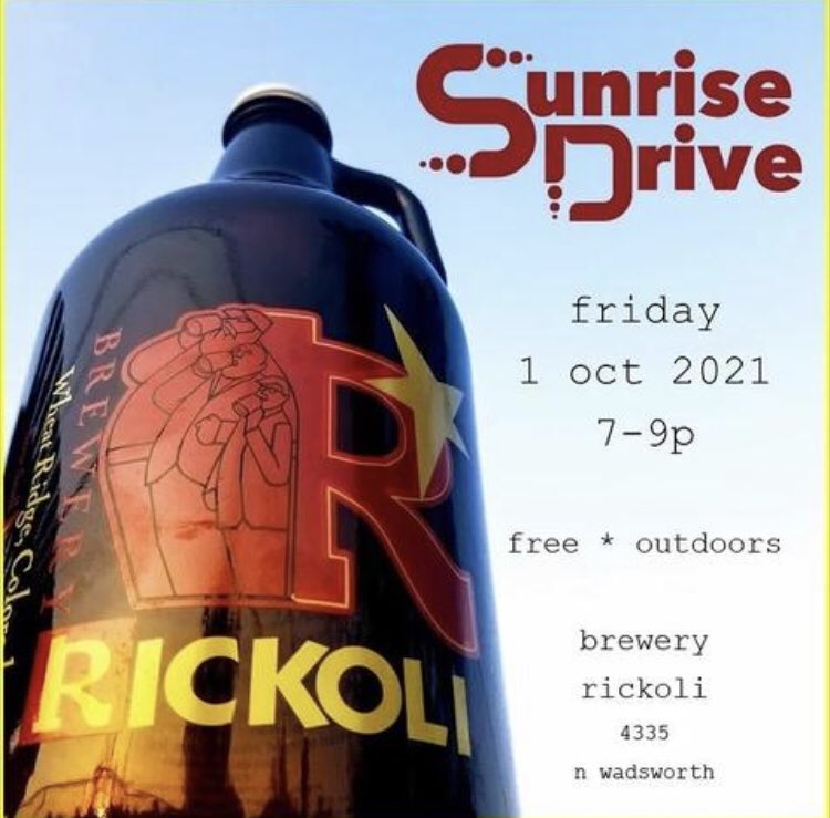 Crypticzero1's tweet image. @sunrisedrive_co at @breweryrickoli. #friday