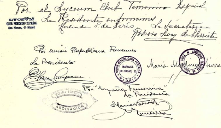 La_SER's tweet photo. 🔴 "Una lacra abominable": la carta de 1932 que pedía a las Cortes Constituyentes el fin de la prostitución
👉 La misiva cuenta con la firma de las presidentas de siete asociaciones feministas, incluida Clara Campoamor
https://t.co/18Qg9q4B6D https://t.co/mF8qanJOCE