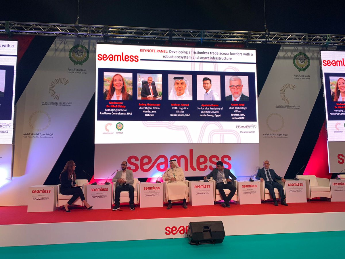 seamlessMENA's tweet photo. Live now at #SeamlessDXB

"60% of consumers in UAE purchase outside of the country online. Governments need to ensure that there are smooth links for cross border trade." - Mohsen Ahmad Al Awadhi @Dubai_South https://t.co/fm73S9glVZ