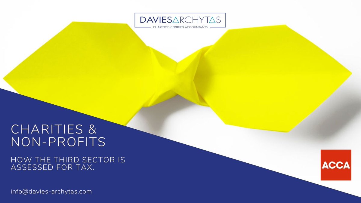 DaviesArchytas's tweet photo. HMRC treats #non-profit organisations and #charities very differently to businesses, offering some unique #tax breaks in the process.  Read more here...

https://t.co/RAuFf4WtvO https://t.co/kcEpEcitBQ