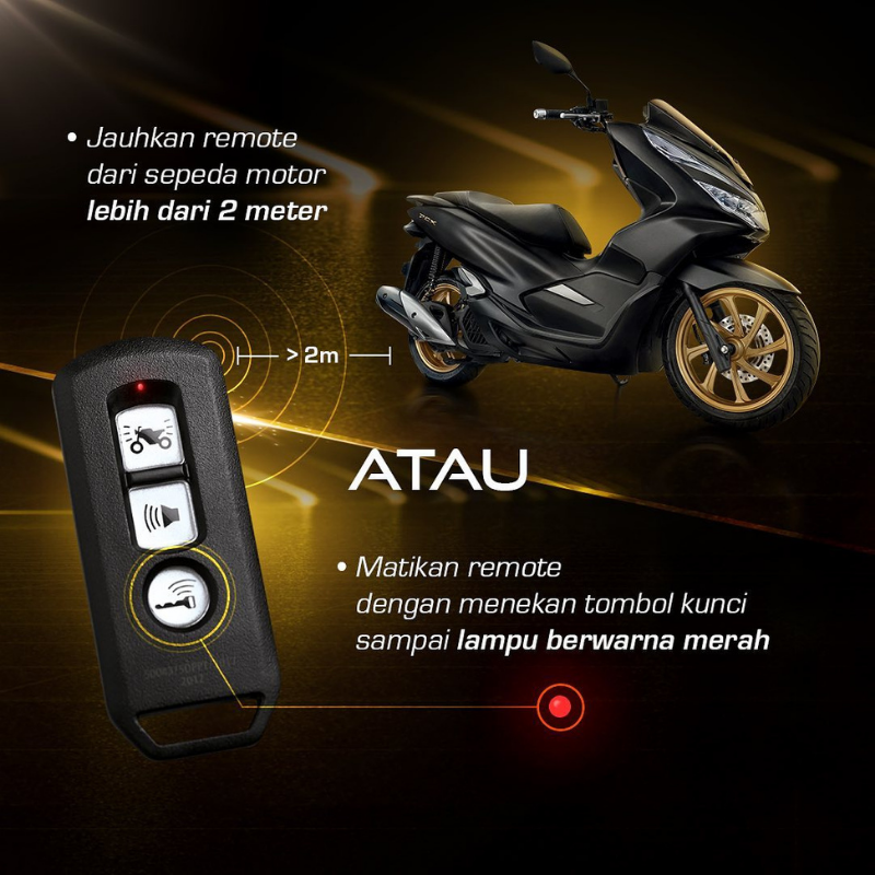 AstraHondaCare's tweet photo. Nah ada tips nih buat Brosis pengguna motor Honda dengan Honda Smart Key System. Brosis bisa beri jarak sekitar 2 meter antara motor dan remot, atau bisa juga dengan mematikan remot milik Brosis. Aki motor Honda kalian jadi aman deh!
.
#HondaPCX #ExceedExcellence #OneHEART https://t.co/XYWrOVewnT