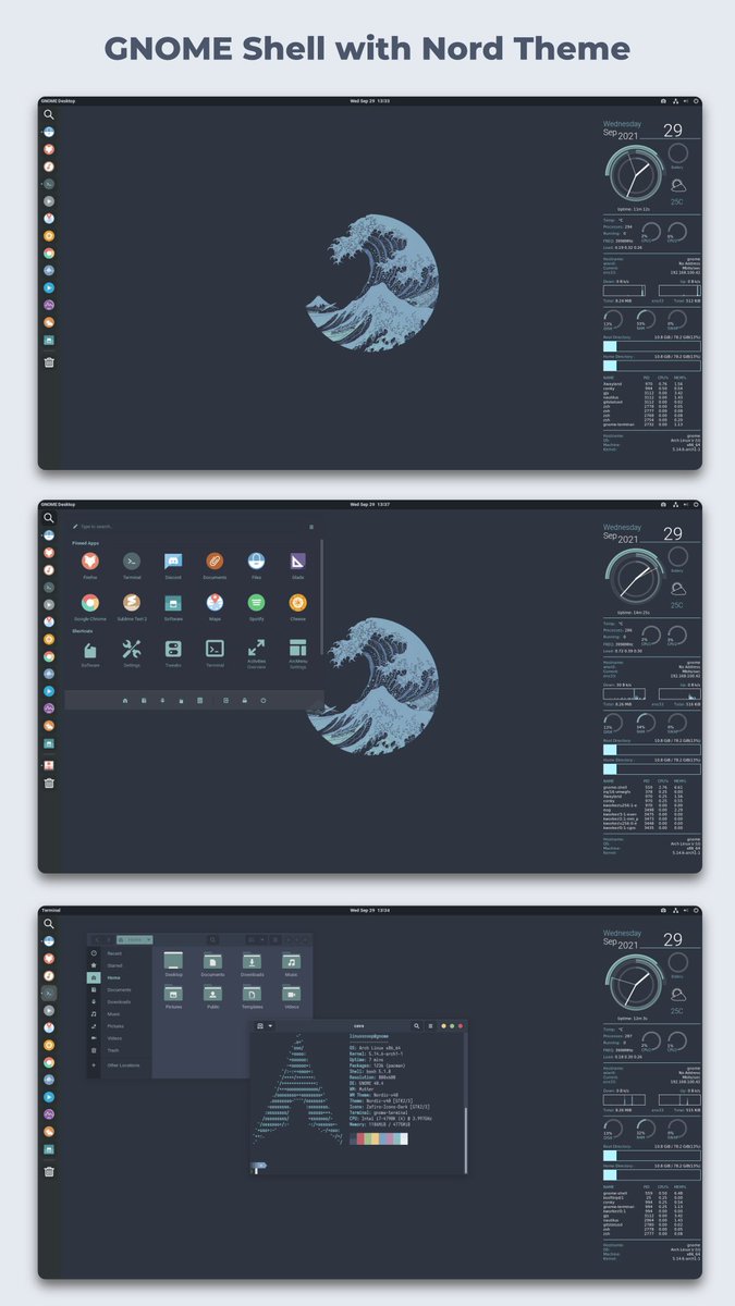 LinuxScoop's tweet image. Give Your #GNOME Desktop The Wow Factor | Nord Color Pallete youtu.be/Z9NeWoDN7wc #Linux #Opensource