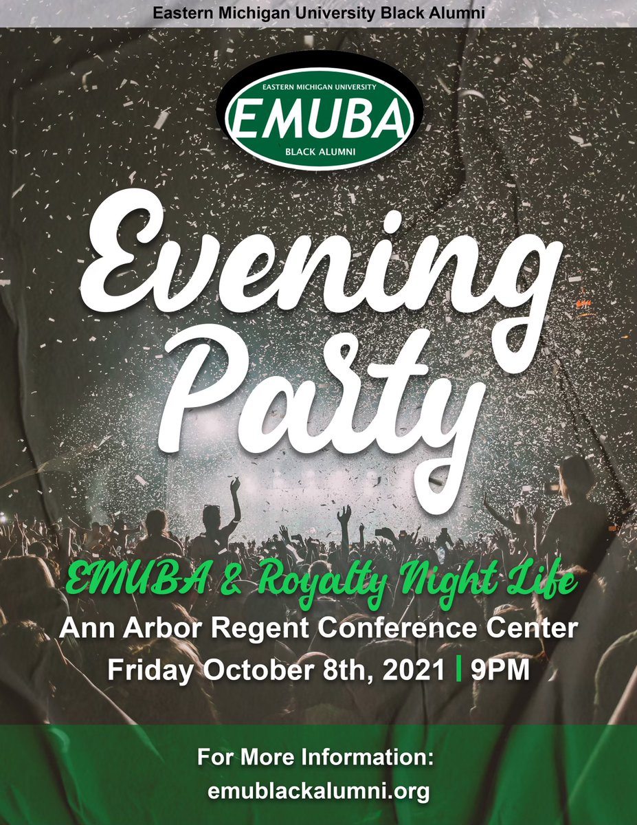 EMUBlackAlumni's tweet image. We are 8 days away! 

Do you have your Friday night party tickets?

eventbrite.com/e/emuba-homeco…

#EMUBA #HOCO2021