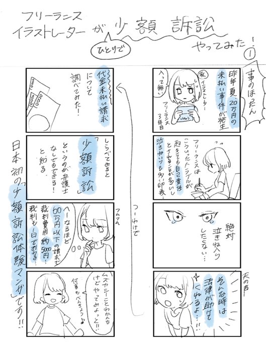 【実話】未払い金20万円を請求した話

「フリーランスイラストレーターが1人で少額訴訟をやってみた」

バイト、会社員などさまざまな立場で起こる「給料の未払い」
そんな時に役立てて欲しい漫画です💰 