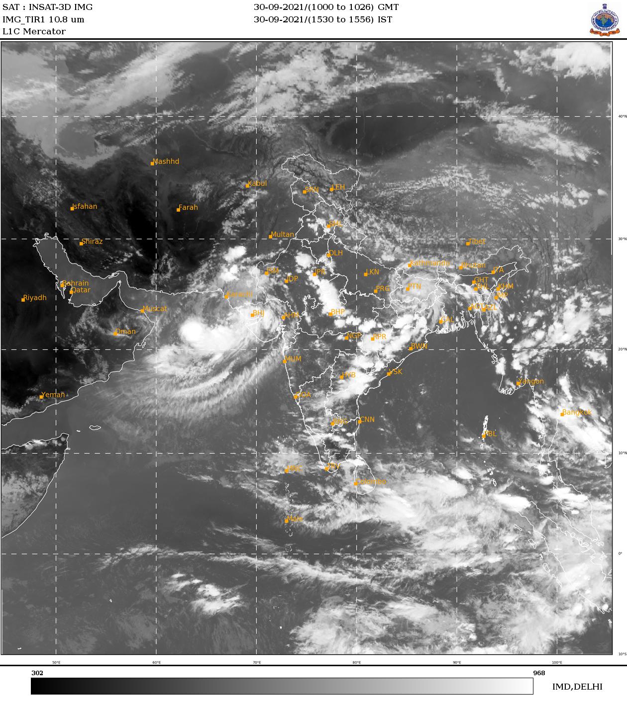 Rainy condition is expected to enhance over most parts of Sri Lanka during October 1 and  and 2 October due to low level atmospheric disturbance in the vicinity of Sri Lanka.