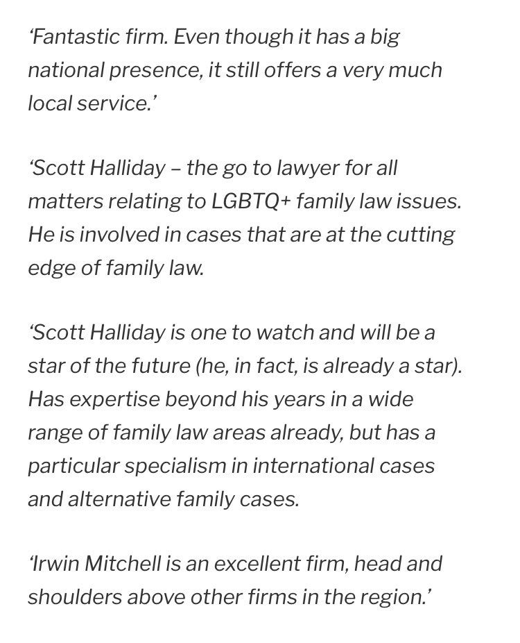 ScottJHalliday's tweet photo. Thrilled with our ranking and testimonials in #legal500 . Especially for @roopenkk named rightly for the first time. Very humbling; great team effort. #familylaw #divorcelaw #childrenlaw #lgbtqfamilylaw https://t.co/92cVN4ekJw