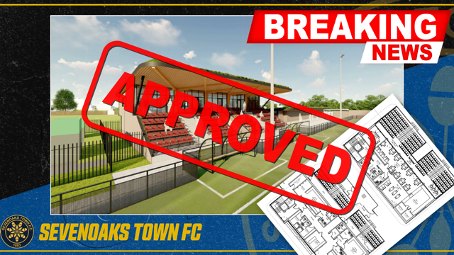 SevenoaksTownFC's tweet photo. The club is delighted to announce planning permission has been granted for a new club house, covered stands, changing room facilities and associated landscaping works at Greatness Park ⚽️

We are thrilled with the news 😃

Find out more 👇

https://t.co/Hyd47yo5ZU https://t.co/QyOsgZ64jm