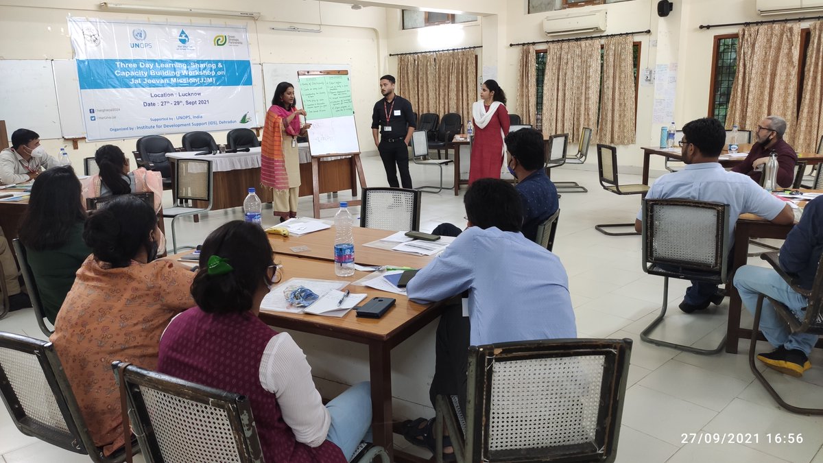 <a href="/UNOPS/">UNOPS</a> staff participated in a three-day strategic learning and planning workshop on Jal Jeevan Mission for WASH Program at Lucknow. 
Day 1 focused on sharing key issues and challenges  as well as brainstorming over the solutions. <a href="/DenmarkinIndia/">Rasmus Abildgaard Kristensen</a> <a href="/jaljeevan_/">Jal Jeevan Mission- #JalJeevanMission #HarGharJal</a> <a href="/upswsm/">राज्य पेयजल एवं स्वच्छता मिशन, उत्तर प्रदेश</a> <a href="/PIBWater/">PIB | Ministry of Jal Shakti</a>