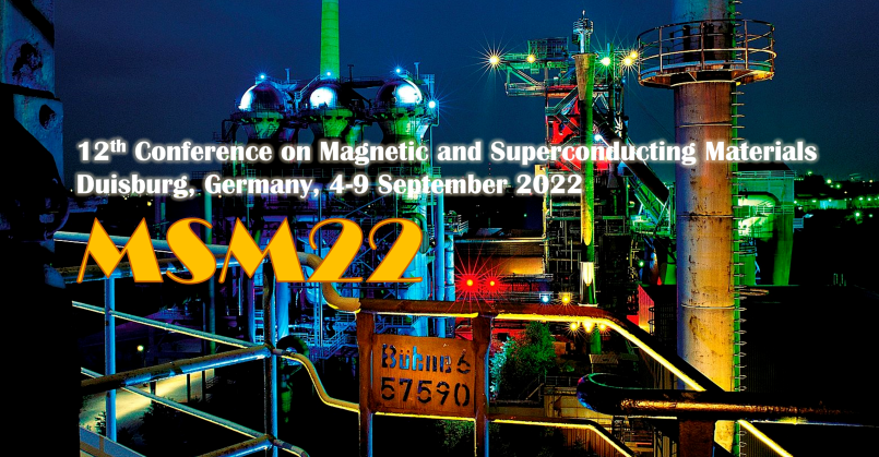 EmaMagnetism's tweet photo. #MSM22 12th International Conference on Magnetic and Superconducting Materials https://t.co/b6J4cagT6t 4-9 Sep 2022 Duisburg (DE) https://t.co/PSbvd863IF