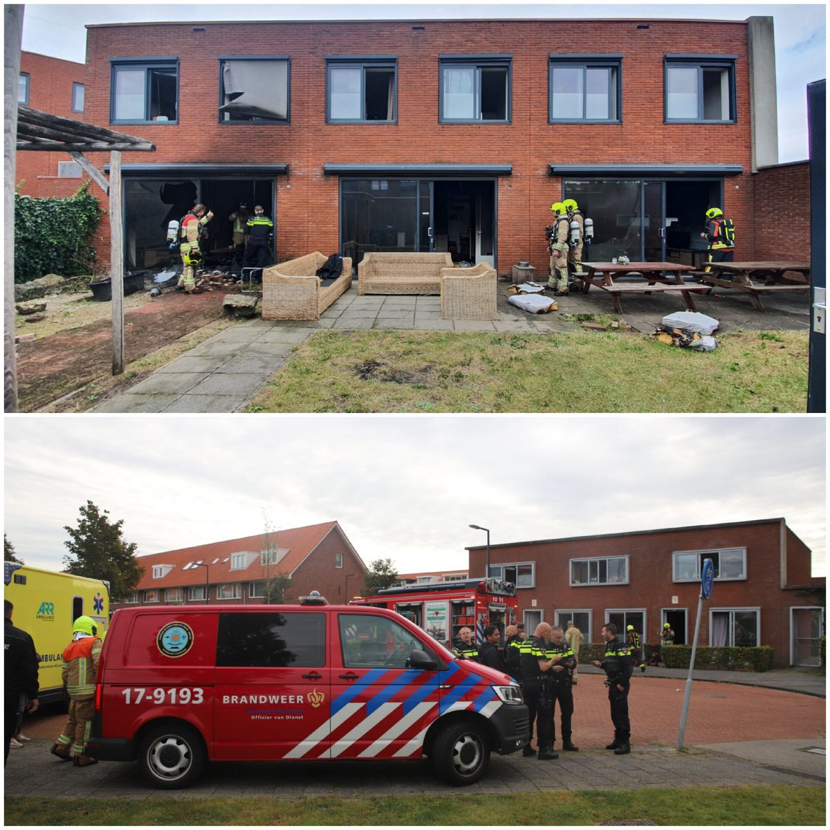 We moesten even aan de bak. Brand geblust en gelukkig geen personen aangetroffen. <a href="/KazMTH/">Brandweer Metaalhof</a> <a href="/BRW_HM/">Hollands Midden</a> foto's <a href="/nieuwsopbeeld/">Nieuws op Beeld</a>