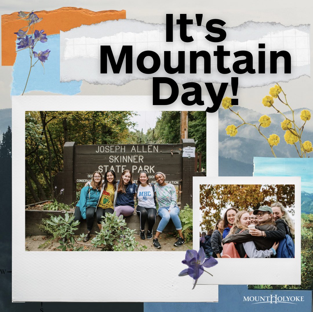 mtholyoke's tweet image. ITS MOUNTAIN DAY! The day we’ve all been waiting for! So it’s time to pack your bags, get ready for the shuttle and have a day to remember! See you there #MtnDayMHC #Forevershallbe 💙