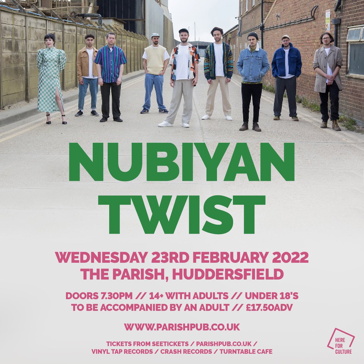 NEW SHOW! <a href="/Nubiyantwist/">Nubiyan Twist</a> play <a href="/ParishHudd/">Parish</a> on Weds 23rd Feb 22. Tickets on sale now! 👉bit.ly/NUBIYANTWIST-H… 🎺❤️