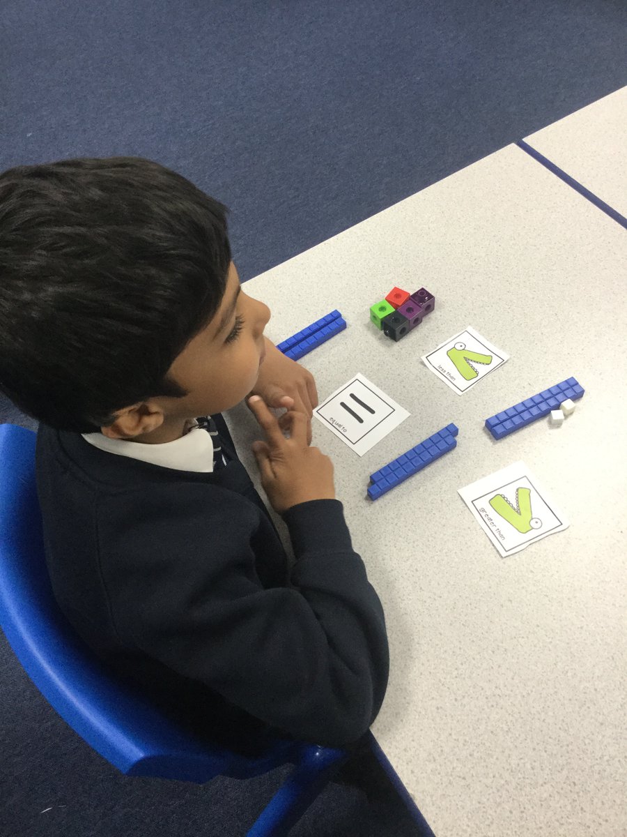 therookeries's tweet photo. The children in Year 1/2 had a fantastic morning using the greater than, less than and equal to symbols to compare amounts! #year1/2 #fourish https://t.co/5gXGZQZmMW