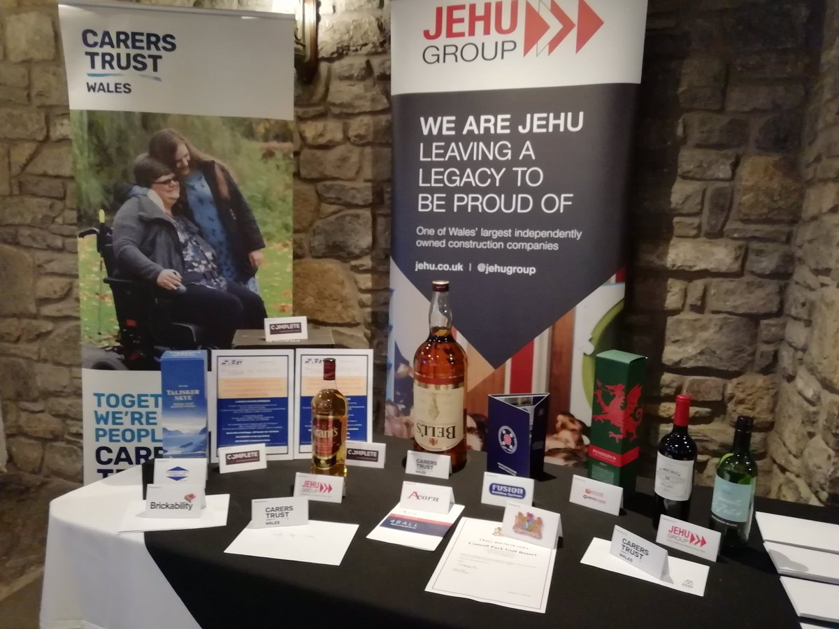 CarersTrustWal's tweet photo. Raffle table all set-up! Huge thank you to all the companies who have donated including #swingproject #brod @CarersTrustScot @jehugroup https://t.co/oZxNU5LQmk