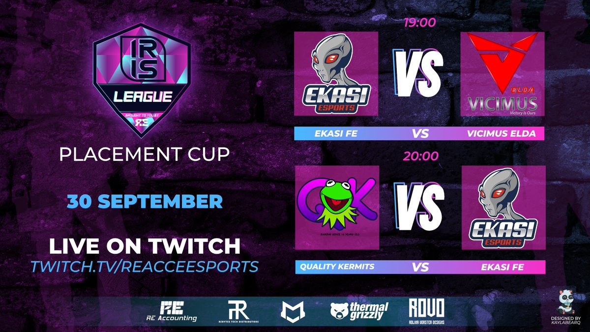 re_acce's tweet photo. Last night of the Placement cup! Come and show your support for the teams as they head into a break before the Platinum and Diamond Cup. Tune in tonight at 19:00!
Cast by @mck_eddie .
Stream Link: https://t.co/AT1W6Dt2hN
#iris #femalecsgo #reacce #girlpower #SAesports https://t.co/fzhsZUQMZw
