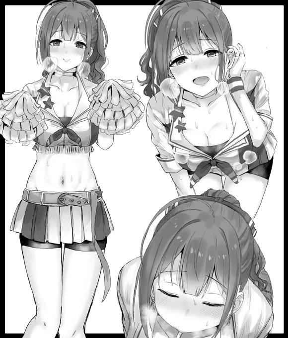 #今月描いた絵を晒そう  前半と後半で絵柄が違いすぎたので後半の2枚を。 