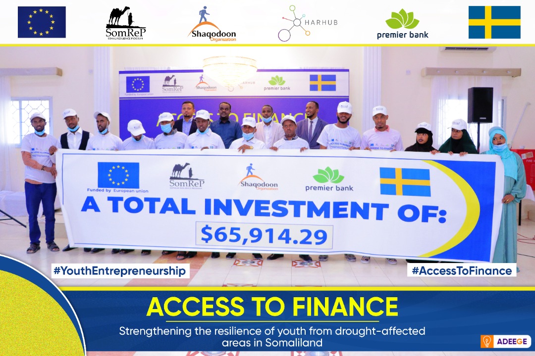 AdeegeAgency's tweet photo. Awarding winners of youth business innovation program.
@HarHub @Shaqodoonorg
#YouthEntrepreneurship
#Accesstofinance
#Adeege https://t.co/HTLGLGNkHb