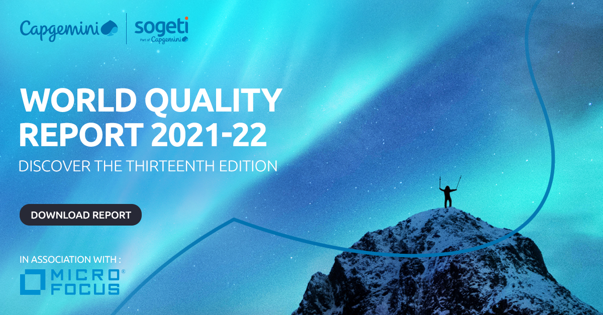 UK_Sogeti's tweet photo. The latest #WorldQualityReport, identifies a welcome increase of positivity in the world of #QualityAssurance. Most CIOs now value #testing more than ever before. Download for more insights:  https://t.co/q1uGBKPpeu https://t.co/dAEntYGU4S