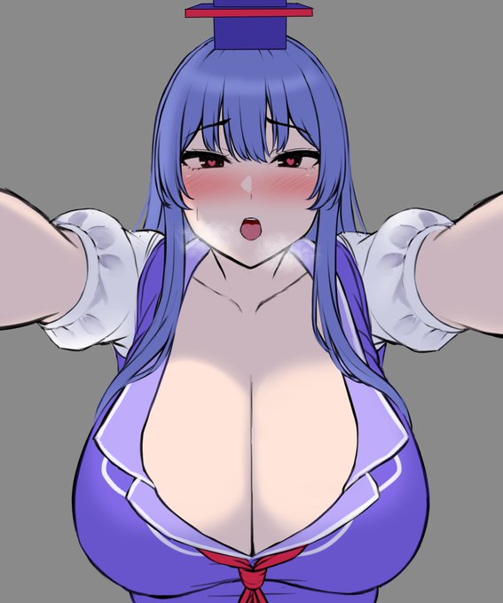 壁ドンする慧音先生ラフ 