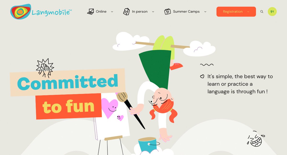 Langmobile by <a href="/Mill3Studio/">Mill3 Studio</a> (Canada) wins #SOTD 

The Langmobile way of learning is all about creating meaningful experiences while learning another language!

↳ bit.ly/3ojCdh9 #Illustration #Wordpress