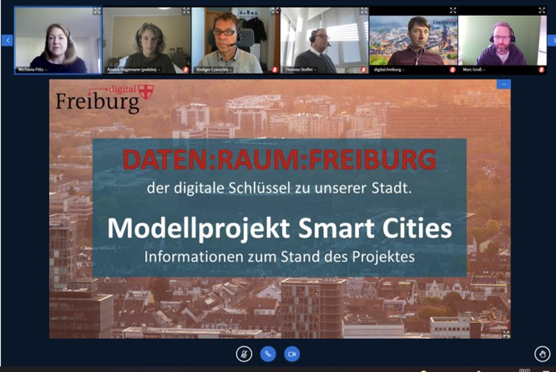 GrossMarc's tweet photo. Wenn es um #Digitalisierung geht, ist @freiburg weit vorne. Ich freue mich heute mehr von @acim_ivan & @BerndMutter über das Förderprojekt #SmartCity zu erfahren. Im Fokus steht der kommunale Datenraum mit seinen unterschiedlichsten Dimensionen. #DigitaleKommune https://t.co/wAYGl7TrIW