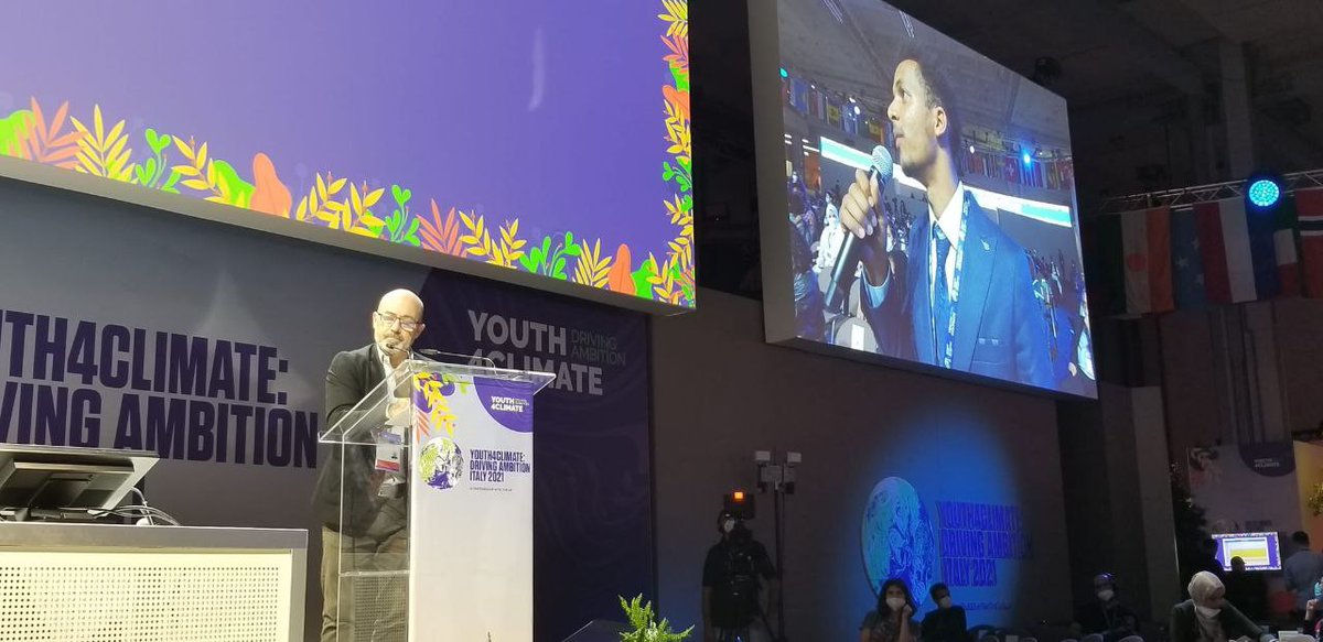YNCCCOFFICIAL's tweet photo. #YNCCC Ex Dir @khalidopia making interventions  @PreCop26ITA event 2 day. @COP26
@AbiyAhmedAli @AddisAbabaUnive

Youth are the future and the present!!! 

@NisreenElsaim @BinyamGebreyes @Selam_Wubet @adri_aval @YaredAberaInt @UNYouthEnvoy #Youth4Climate #ClimateAction https://t.co/hQnLTJ9n9t