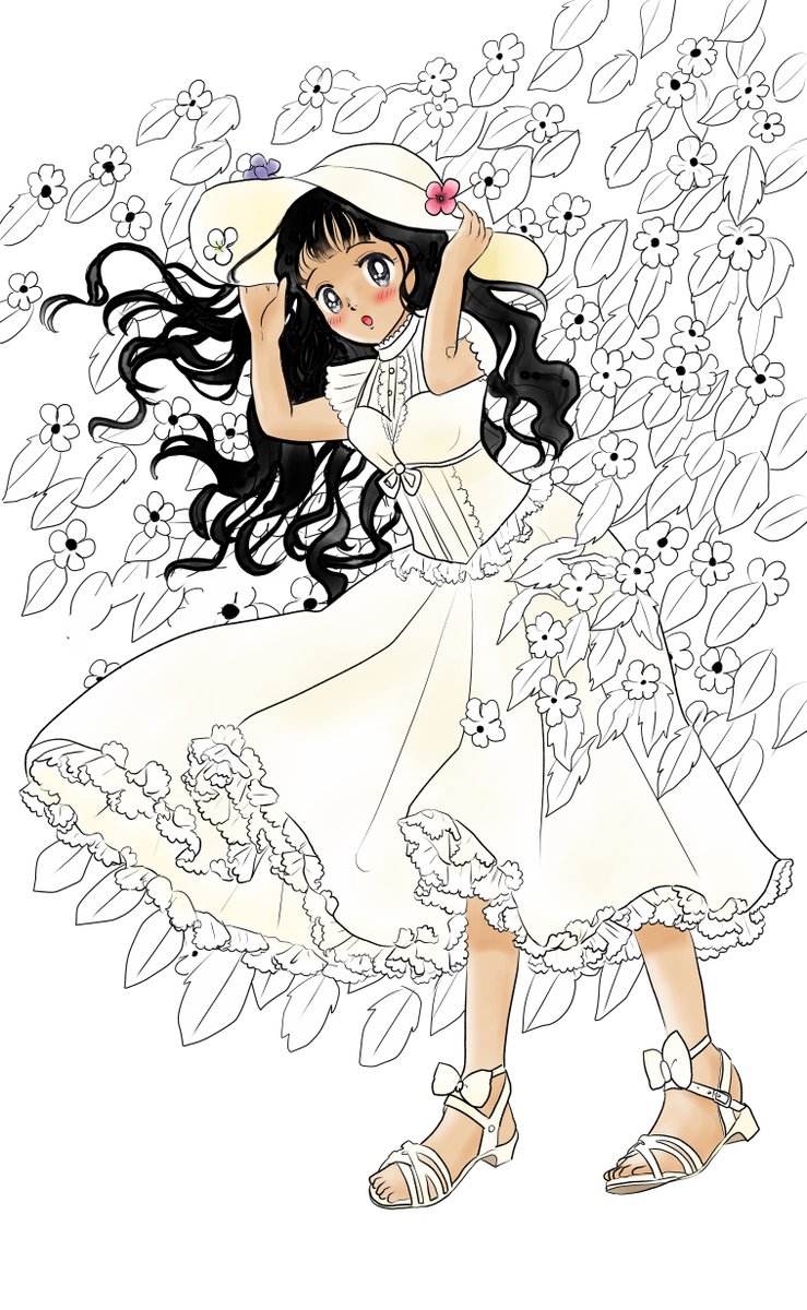 今日は上娘の病院で1日仕事でした～～～😱💦
よぼよぼ
昨日描いた絵です
恋の魔法とおまじない680-6完成、イラストACさん素材ちびモブ会社員、旧誕生花3月2日アイスランドポピー白黒化、新誕生花6月13日ツンベルギア女の子色塗 