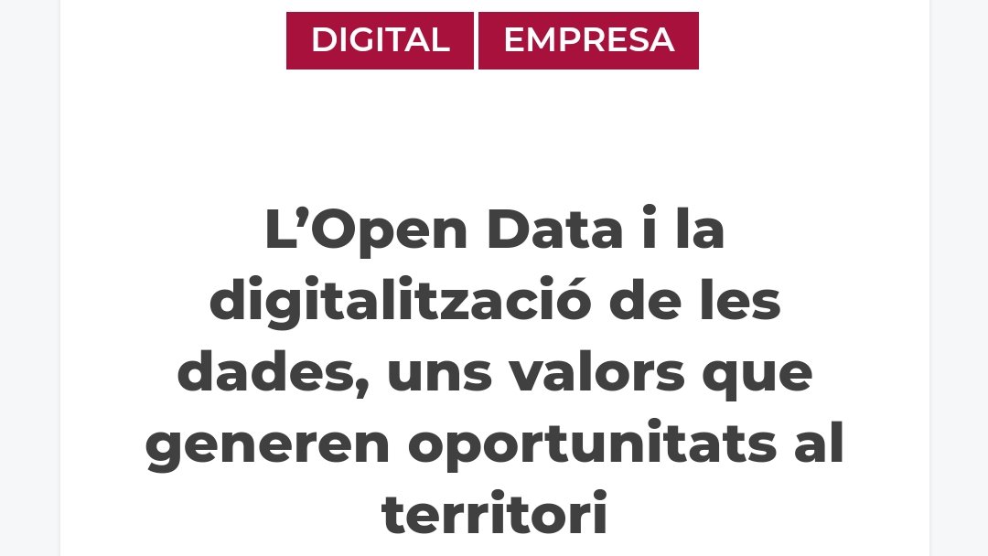 lourdesmunoz's tweet photo. Noticia sobre #OpenDataLab #CampTarragona destaca contribueix a la digitalització i genera oportunitats al territori amb el valor de les dades #Tarragona #Reus #Data #OpenData
https://t.co/qEiImauOKt https://t.co/S8XG9ZBrC5