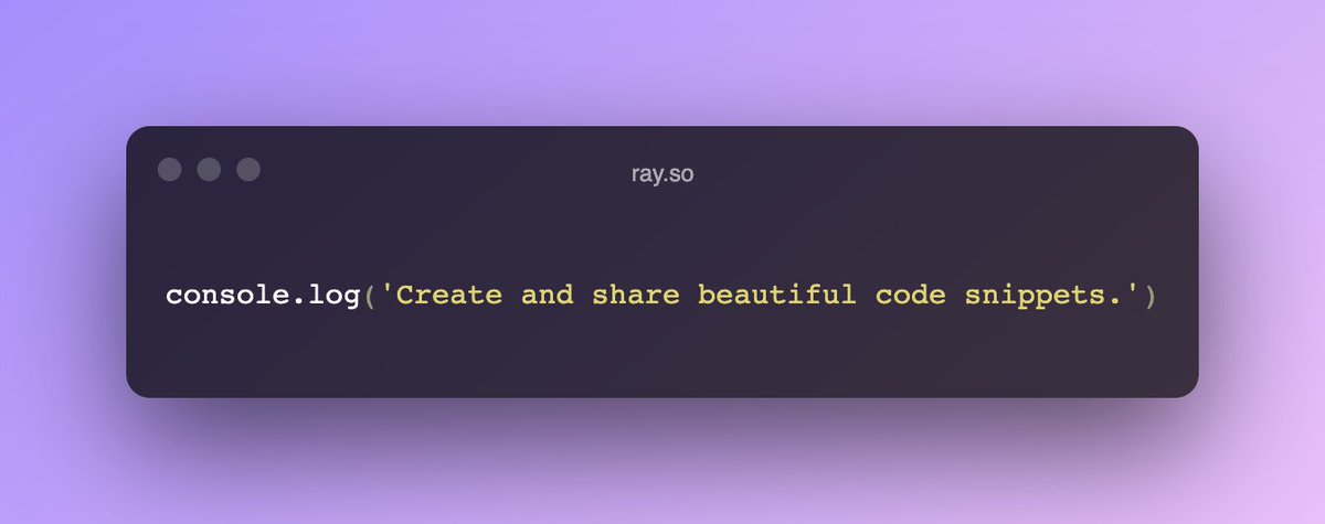 naresh_io's tweet image. 3 tools to create beautiful code snippets
👉 Carbon - carbon.now.sh
👉 Ray - ray.so
👉 Snappify (@snappify_io) snappify.io
which one is your favourite?
#WebDevResources