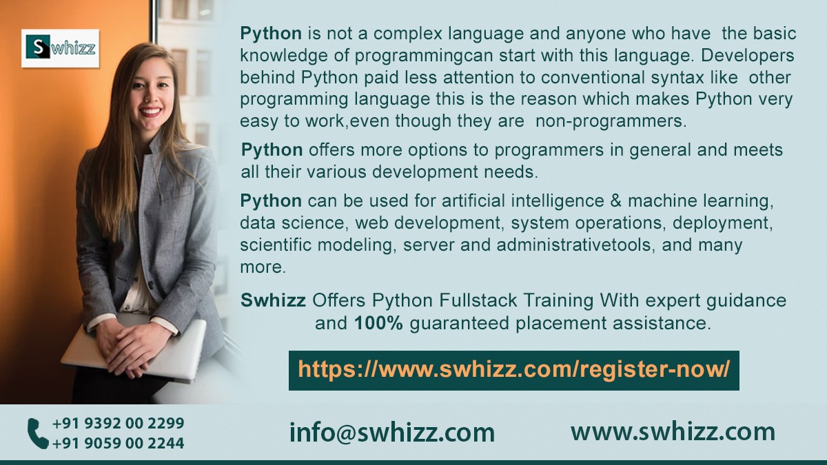 Swhizzofficial's tweet image. Future With Python Makes Easy For Career Growth Now Learn Python With Data Science...@Swhizzofficial
#python #Python_Course #Python_Training #Python_Course_In_Hyderabad #Python_Training_In_Hyderabad #Python_Fullstack_Training_In_Madhapur #Python_Training_In_Telangana