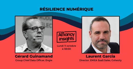 [Alliancy Insights] #RésilienceNumérique

🗓️ 11/10 à 18h30
💬 Les nouveaux risques sur le patrimoine informationnel (et pour la gouvernance des #données)
🗣️ @GerardGuinamand, group CDO (<a href="/ENGIEgroup/">ENGIE</a>) et Laurent Garcia (<a href="/Cohesity/">Cohesity</a>)
Programme et inscription ➡️ alliancy.fr/insights-resil…