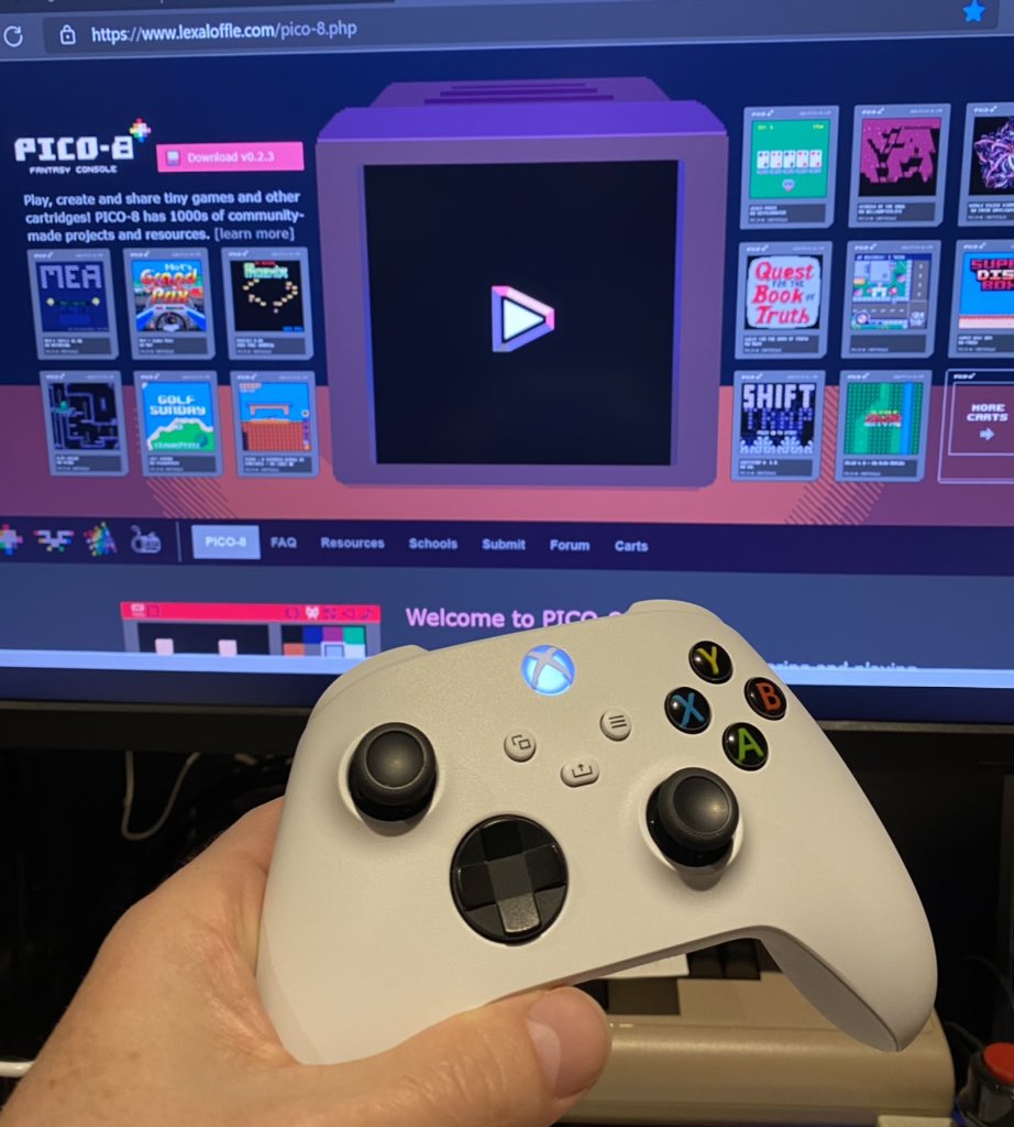 ausretrogamer on X: Being able to play PICO-8 games on the Xbox