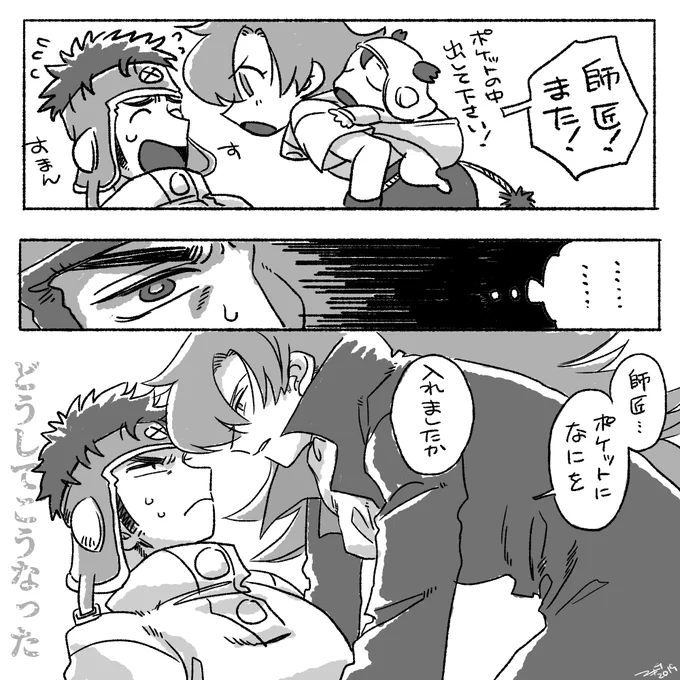フォロワさんが気づいてくれたんですけど、
2019年にもポケットネタを描いていまして、まさか覚えていてくれたとは思わなかった。 