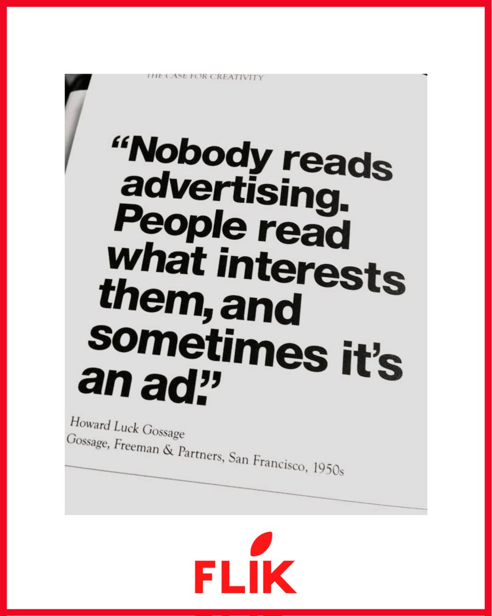 socialflik's tweet photo. Do you guys love Ads ?

#socialflik
#socialfliker
#socialflikmedia 
#advertisement #marketing 
#marketingandadvertising 
#marketingstrategy 
#advertismentstrategy 
#adoftheday #adsoftheworld 
#adagencylife #bestads https://t.co/1LrH8BW3Yb
