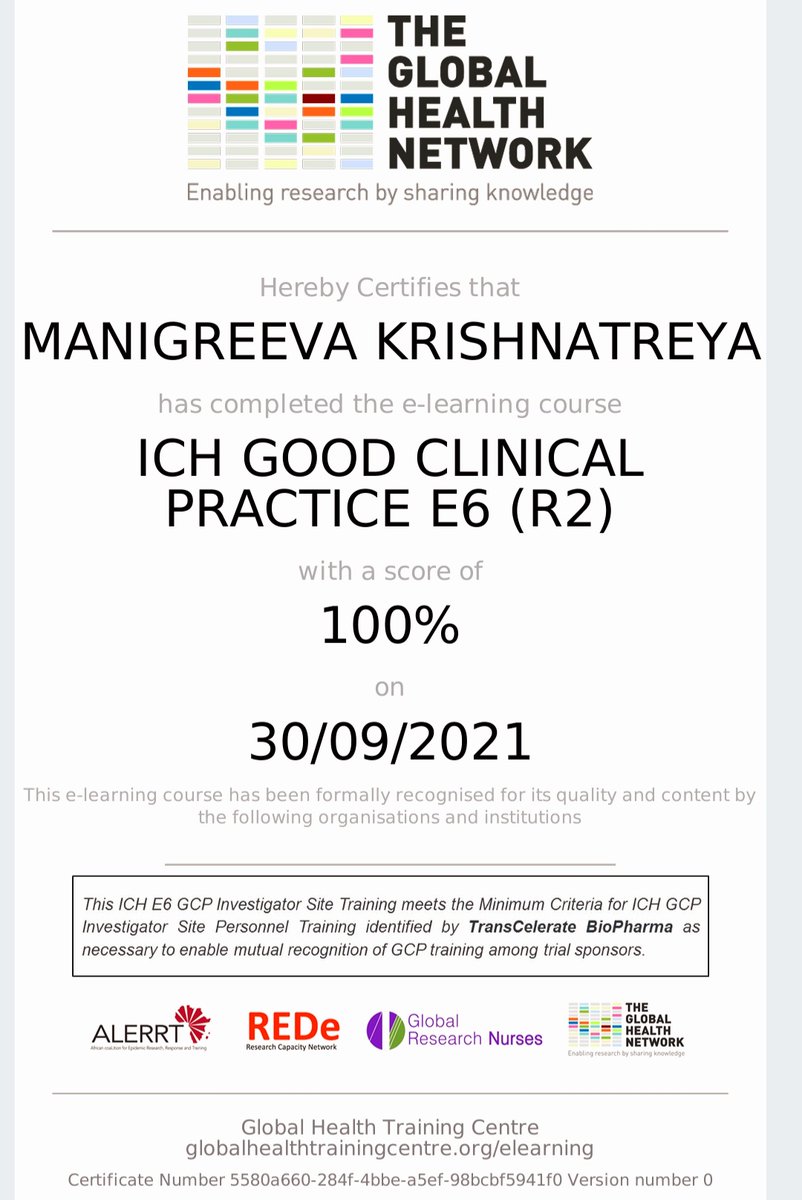 Yaayyyy !! 🕺 I have scored full marks 💯 for the first time in my life. 😉😉 #elearning #GoodClinicalPractice #GCP
