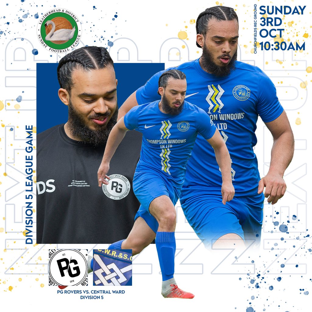 NEXT UP!💙

⚽️ LEAGUE GAME
🏟 CHURCHFIELDS RECREATION GROUND, CHESSINGTON, KT9 2HD
🆚 CENTRAL WARD
🕚 10:30AM 
📆 SUNDAY 3RD OCTOBER

Come and support the boys! 

#PG