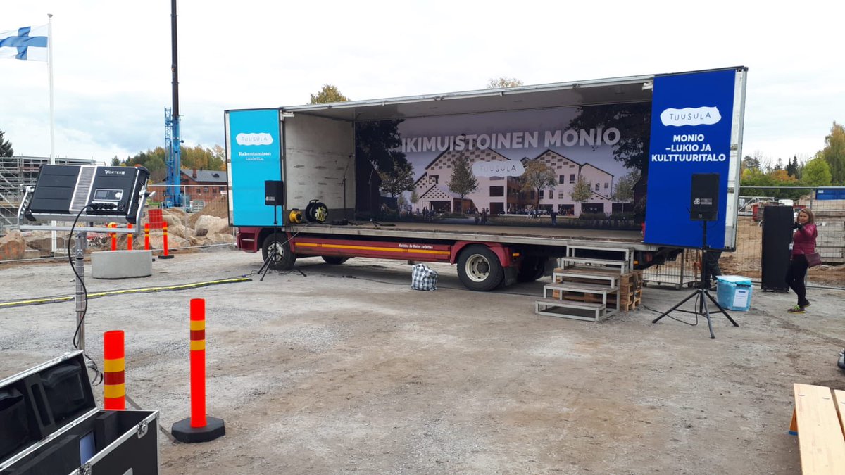 Tänään klo 14 Monion peruskiven muuraus. Seuraa tilaisuutta: julkinen.fi #tuusula #hyrylä #monio #uuttatuusulaa #lukio