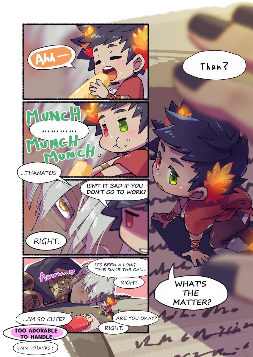 kuromaru_ama's tweet photo. It is the story of the continuance of these comics.(Thanzag)
・Thanatos is tiring.
・Small thing ❤️+ Prince 💖= Lose control.
・Thanatos is tiring very much.
※リプに日本語版 https://t.co/1MjMK2ZN8x