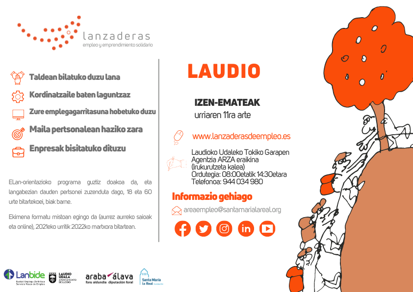 AreaEmpleoFSMLR's tweet photo. #ResumenDePrensa 🗞️📰 El nuevo número de la revista #Zuin que edita @LaudiokoUdala se hace eco de la nueva #LanzaderaDeEmpleo de #Llodio y nos recuerda que el plazo de #inscripción se ha ampliado hasta el 11 de octubre. Si estás en #desempleo, #ApúntateYA! https://t.co/GkNadwb1X3 https://t.co/8w8HnTcMYA