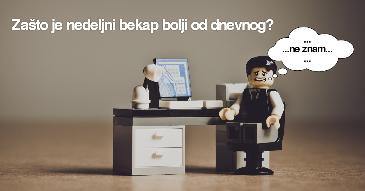 Zašto je nedeljni bekap bolji od dnevnog? #webhosting #backup #bekap ---> adriahost.rs/nedeljni-bekap…